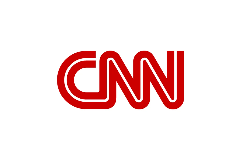 CNN logo in red color on white background.